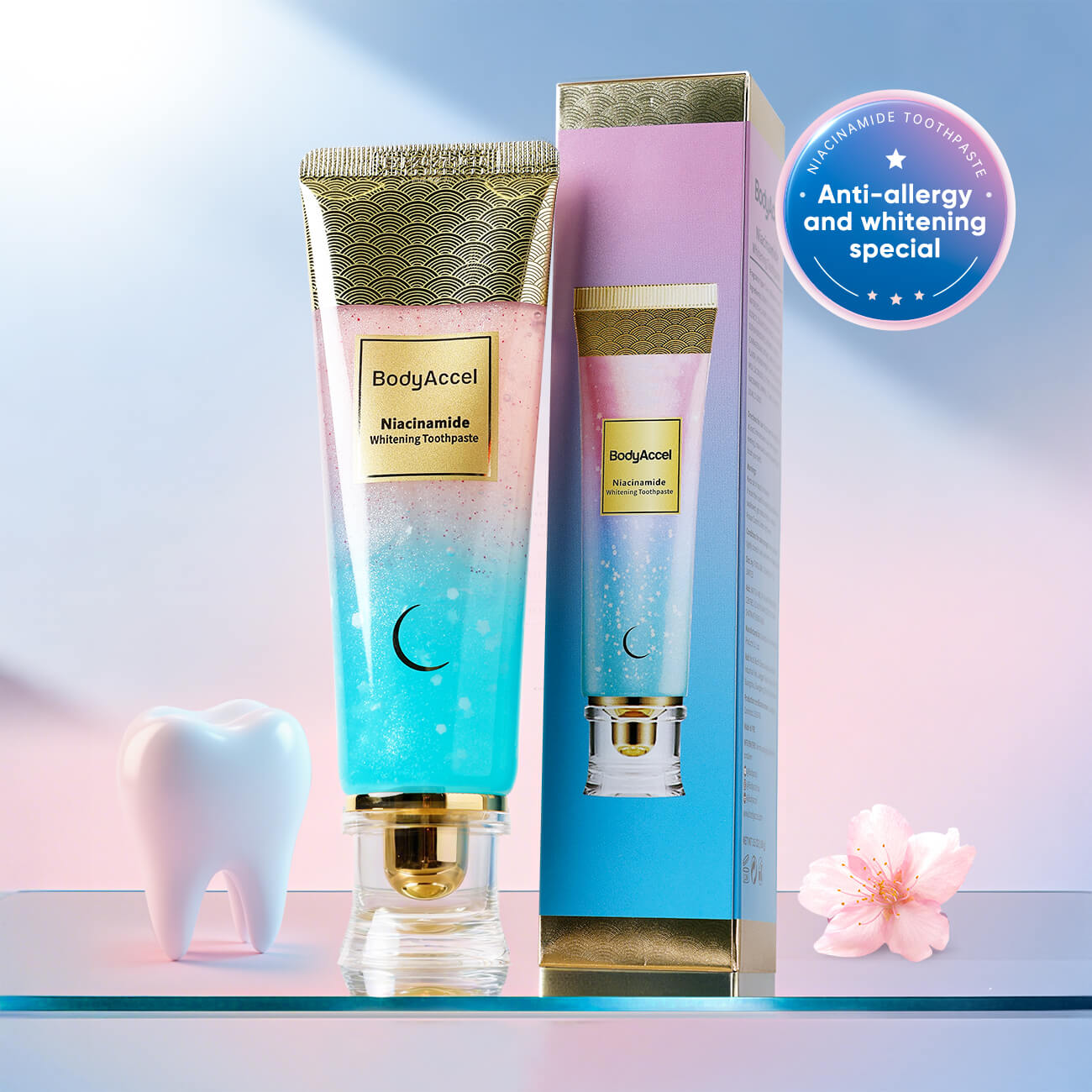BodyAccel Niacinamide Whitening Toothpaste